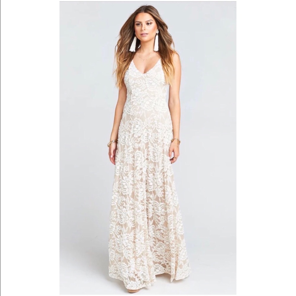 Beautiful lace show me your mumu dress size s